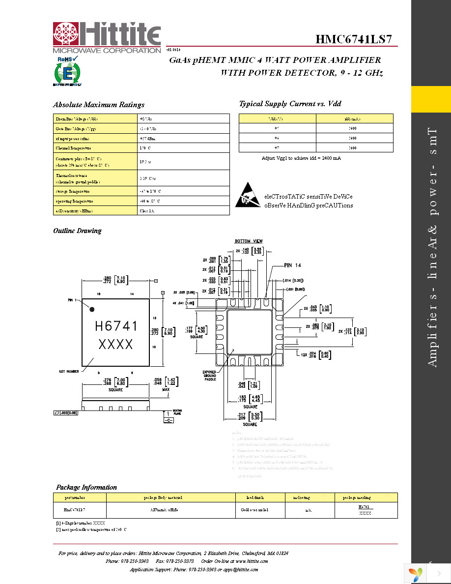 EVAL01-HMC6741LS7 Page 8