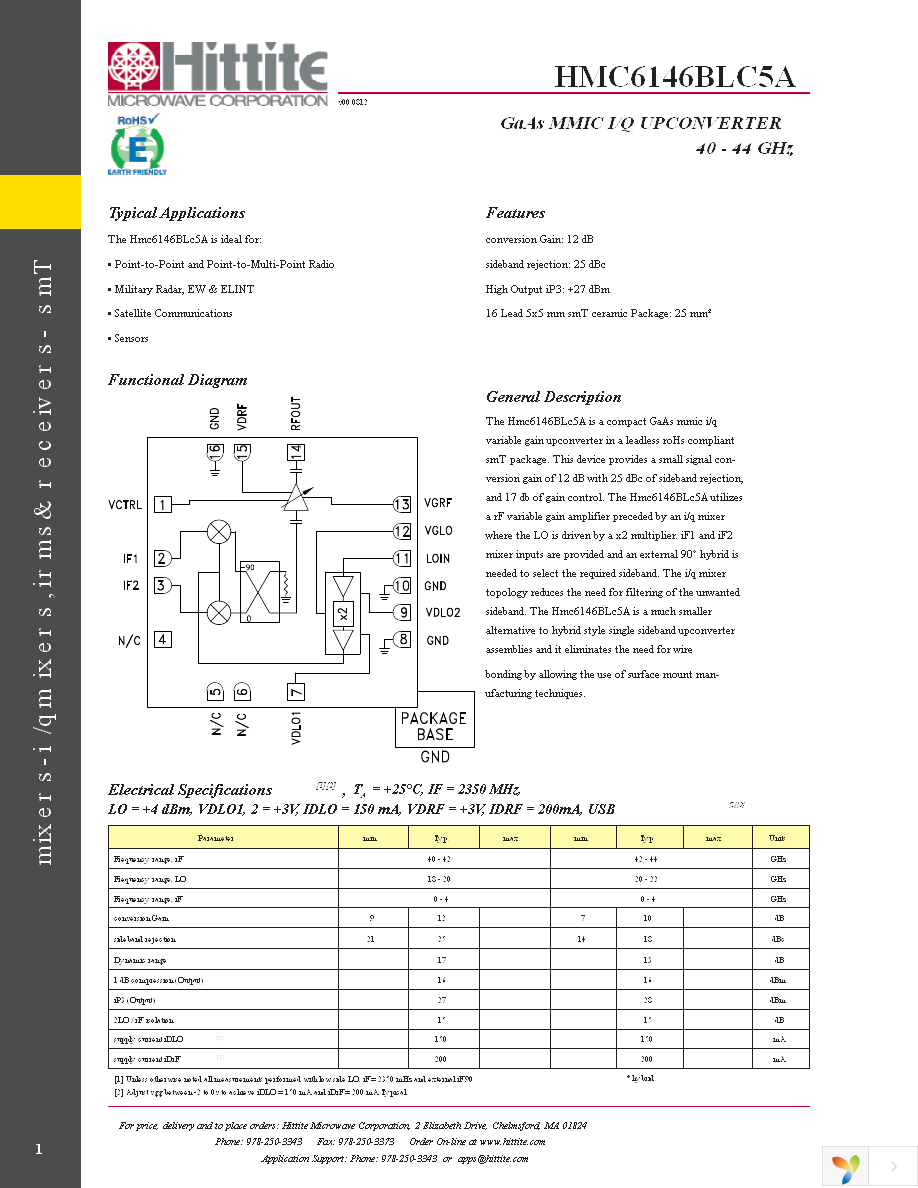 EV1HMC6146BLC5A Page 3