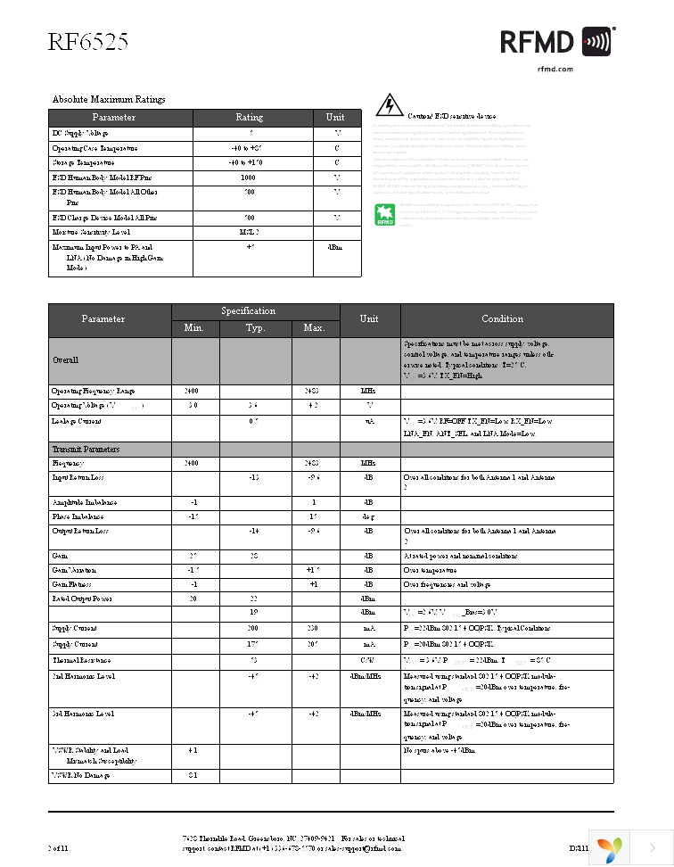 RFSM6525EM357-410 Page 2