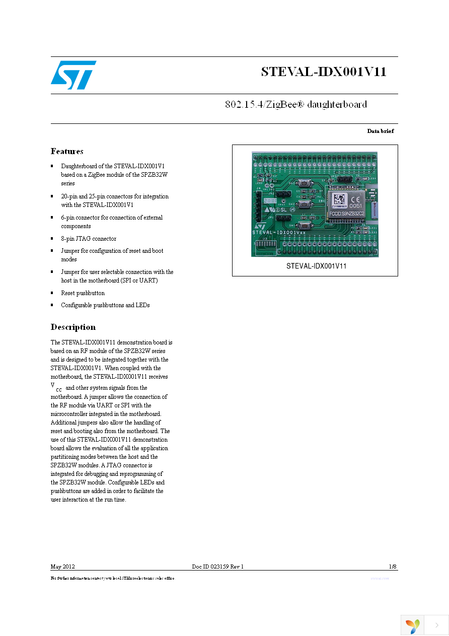 STEVAL-IDX001V11 Page 1