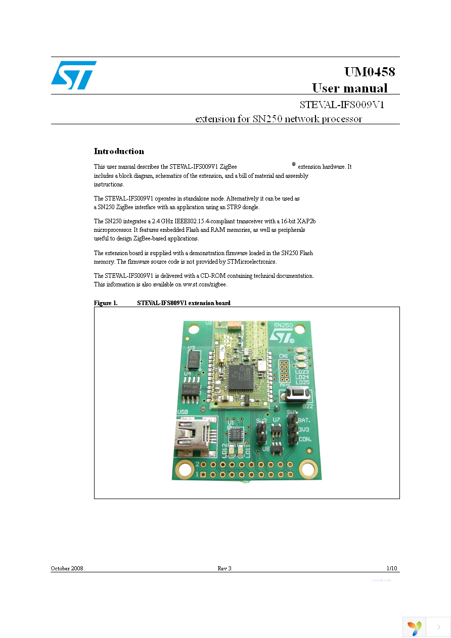 STEVAL-IFS009V1 Page 1