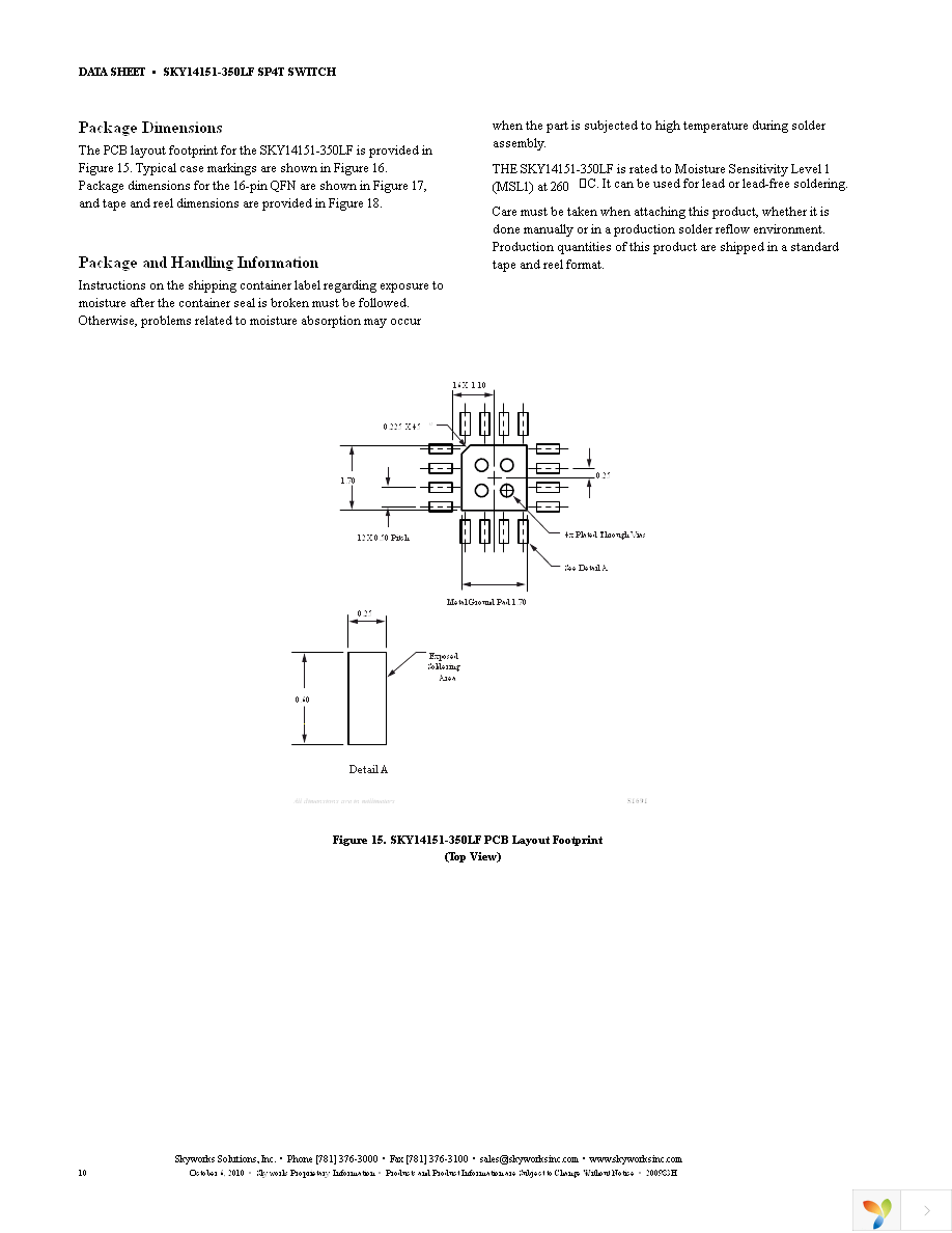 SKY14151-350LF-EVB Page 10