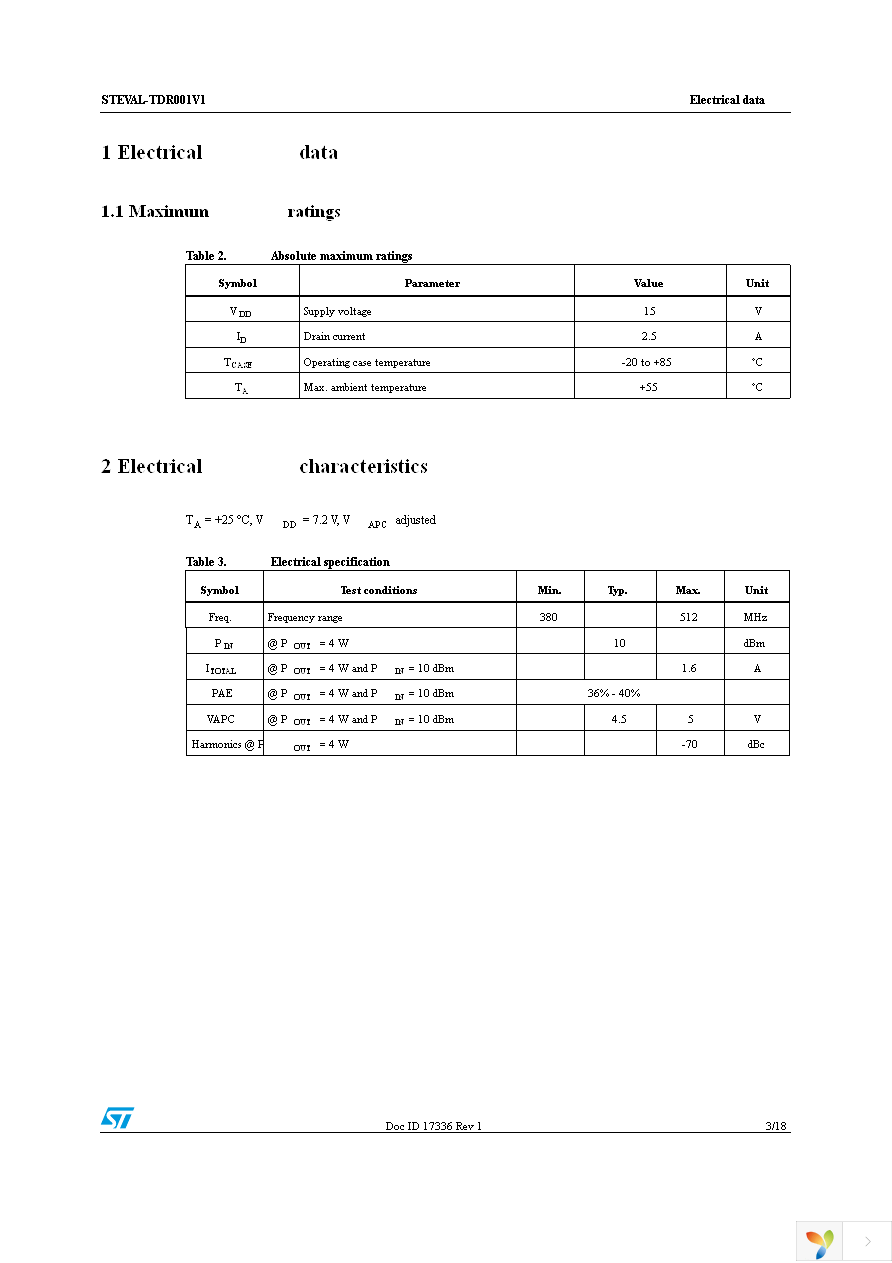 STEVAL-TDR001V1 Page 3