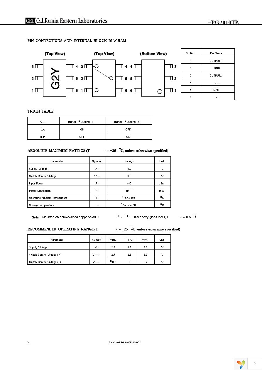 UPG2010TB-EVAL Page 2