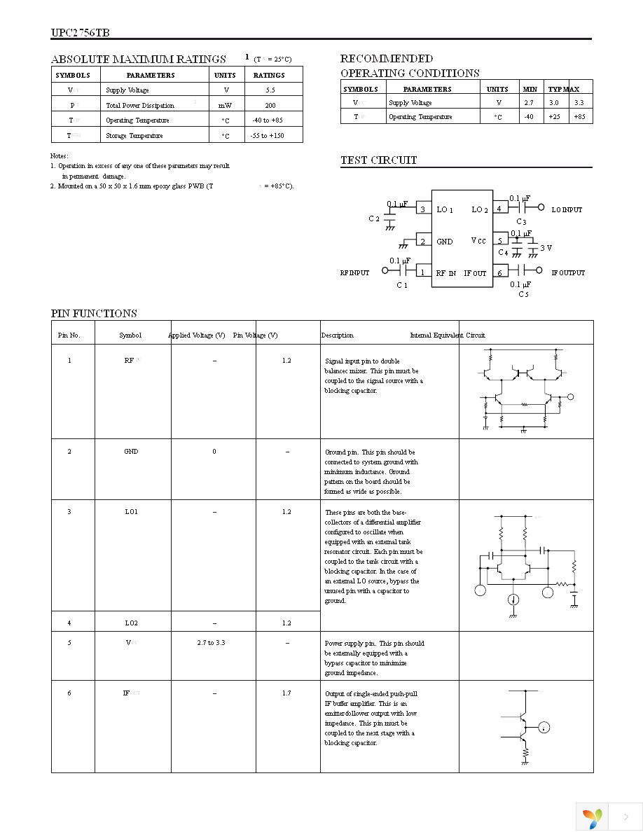 UPC2756TB-EVAL Page 2