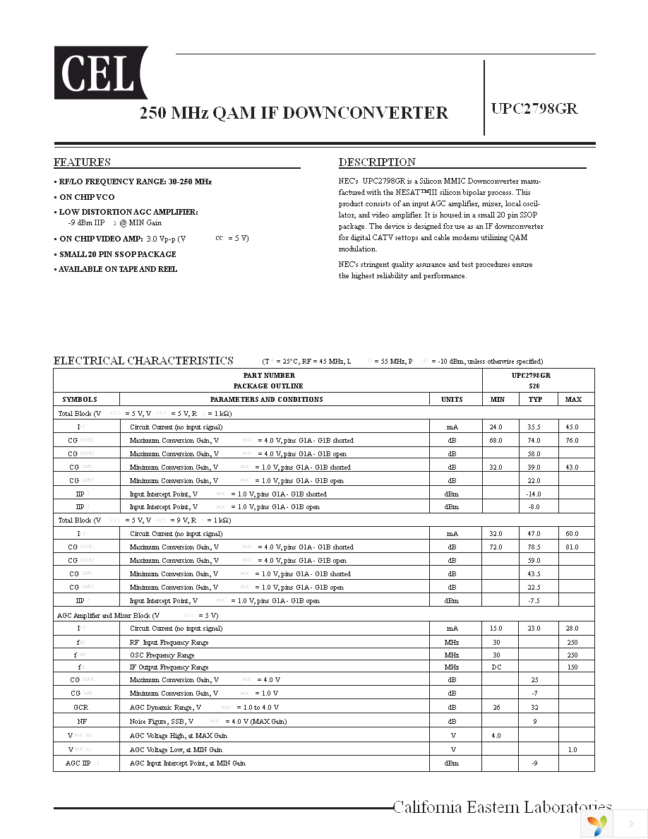 UPC2798GR-EVAL Page 1