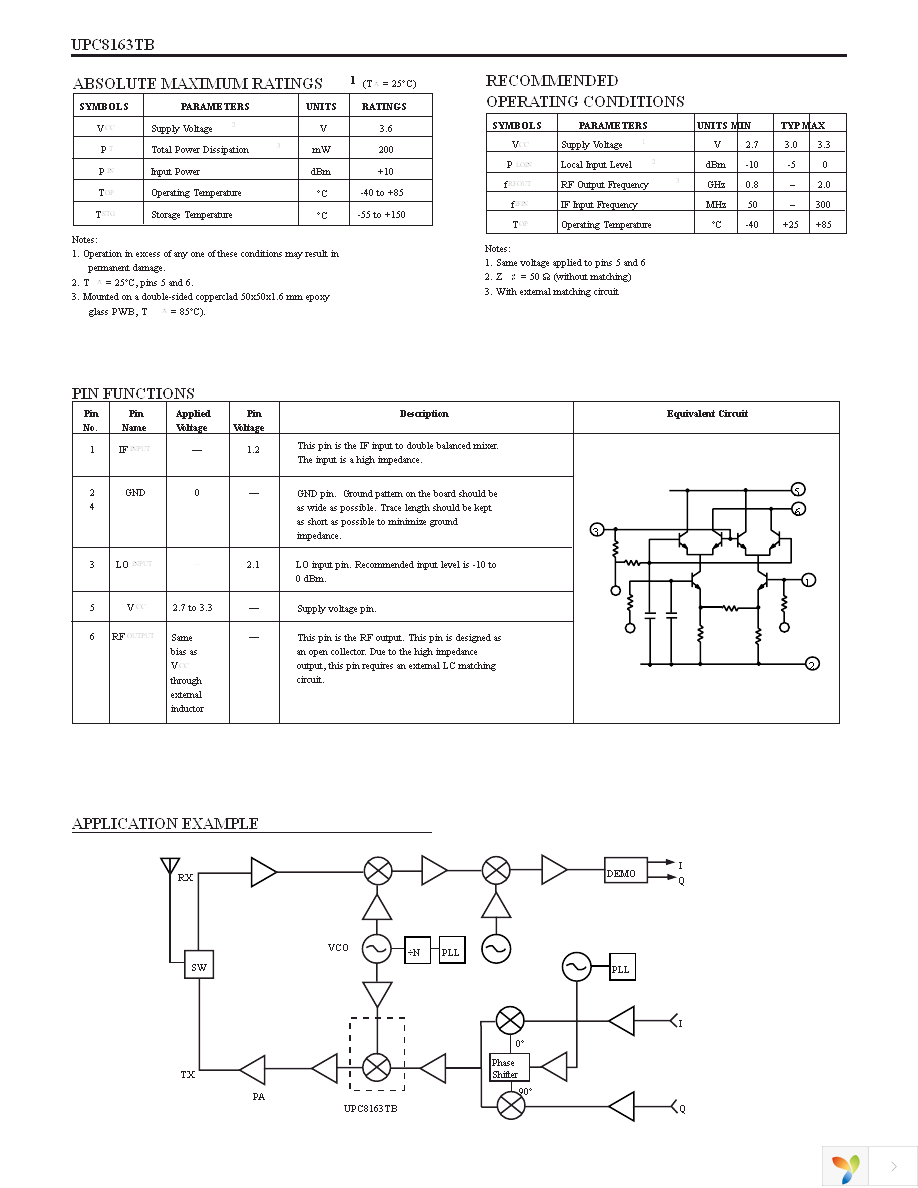 UPC8163TB-EV19 Page 2