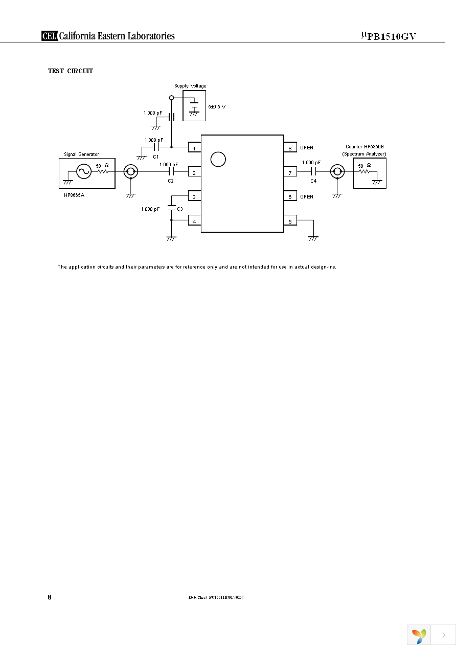 UPB1510GV-EVAL Page 8