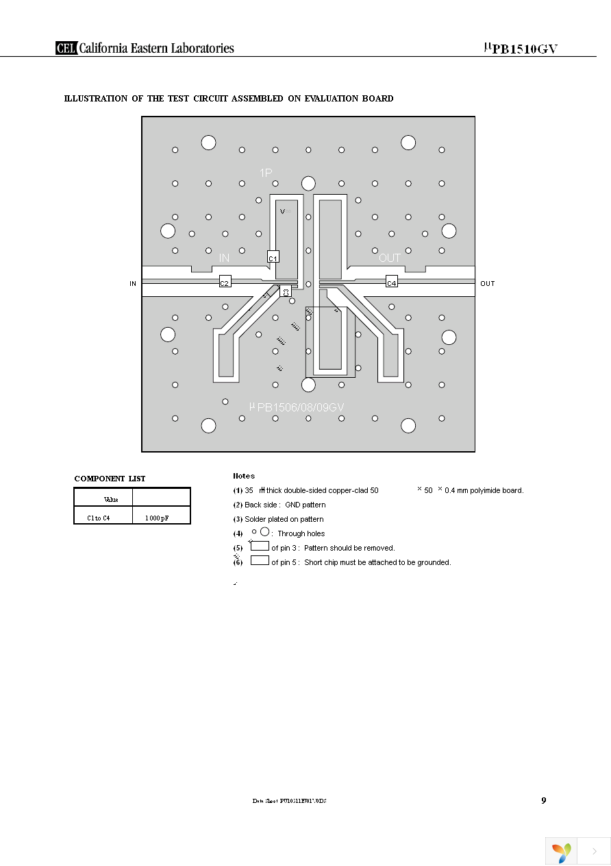 UPB1510GV-EVAL Page 9