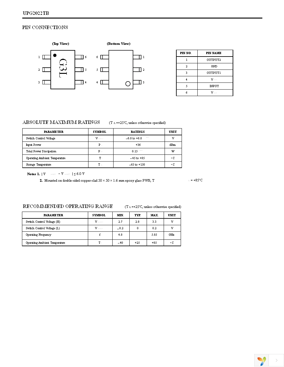 UPG2022TB-EVAL Page 2