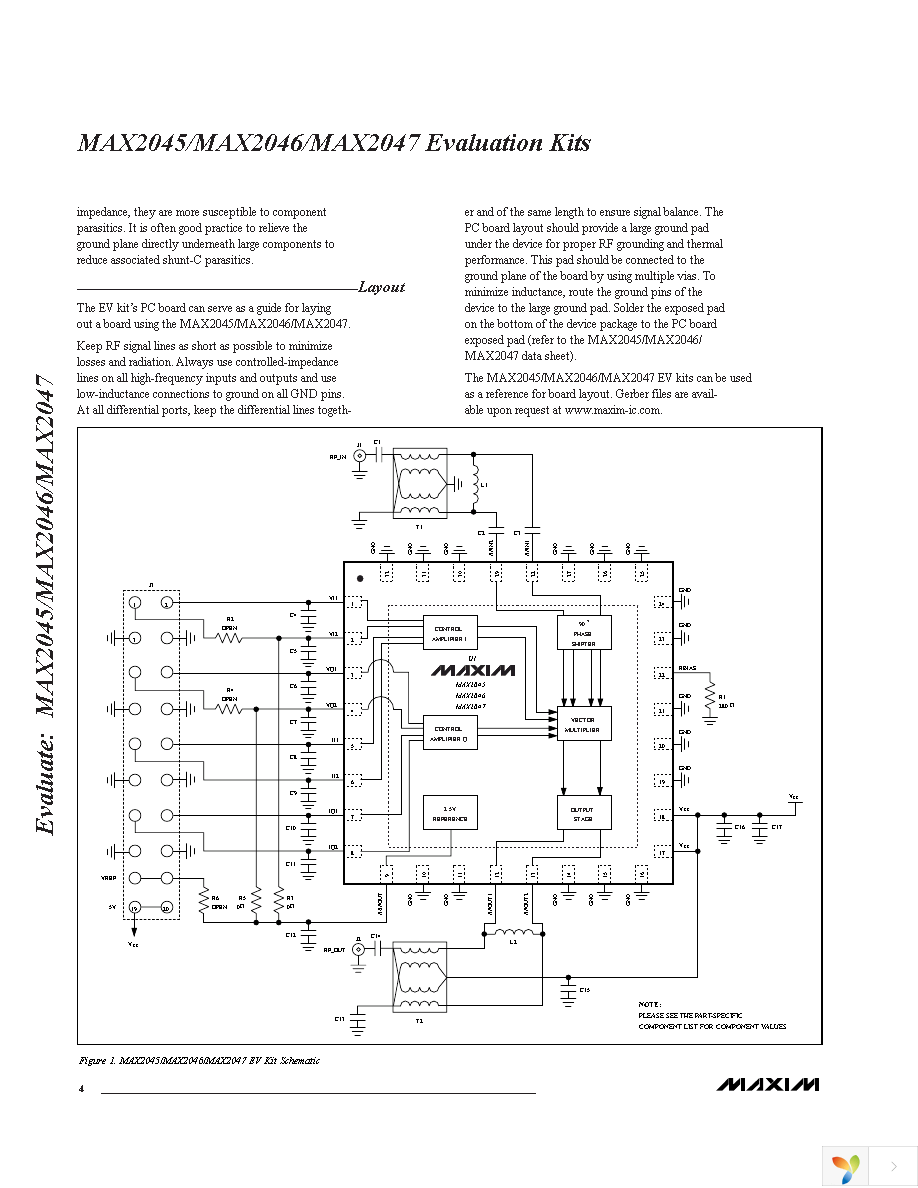 MAX2046EVKIT Page 4