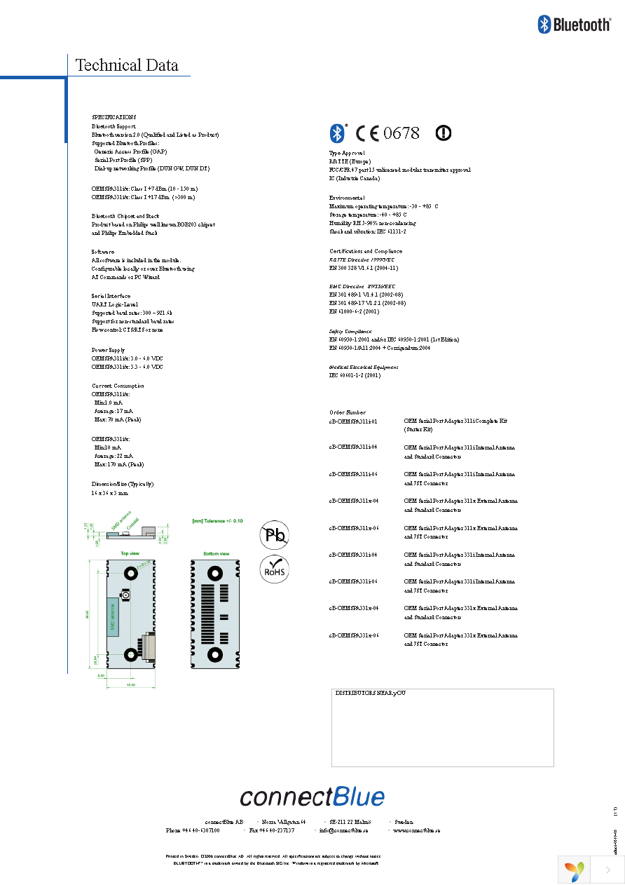 CB-OEMSPA311I-00 Page 2