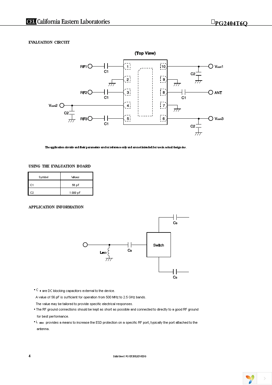 UPG2404T6Q-EVAL-A Page 4