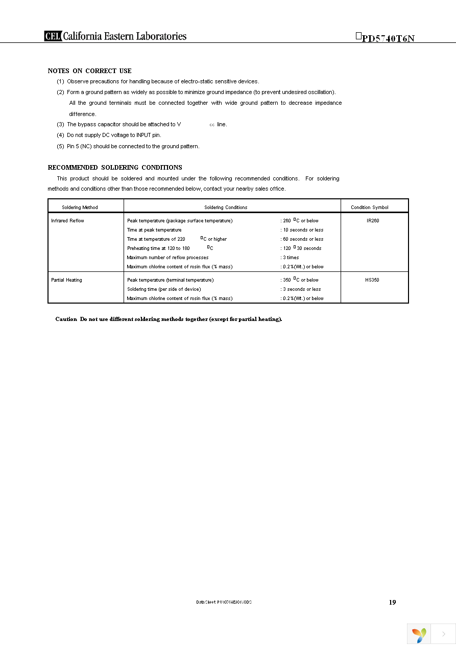 UPD5740T6N-EVAL-A Page 19