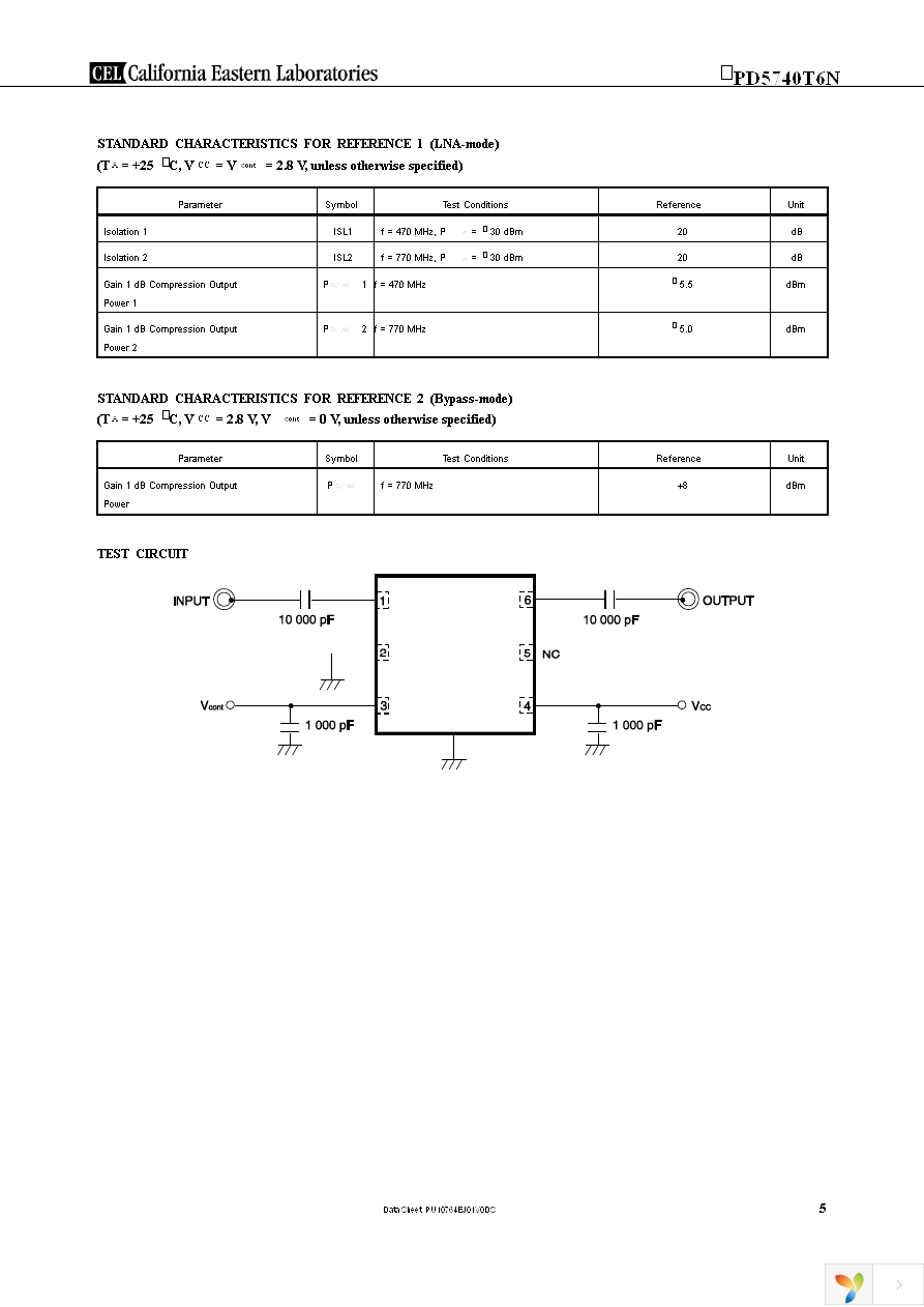 UPD5740T6N-EVAL-A Page 5