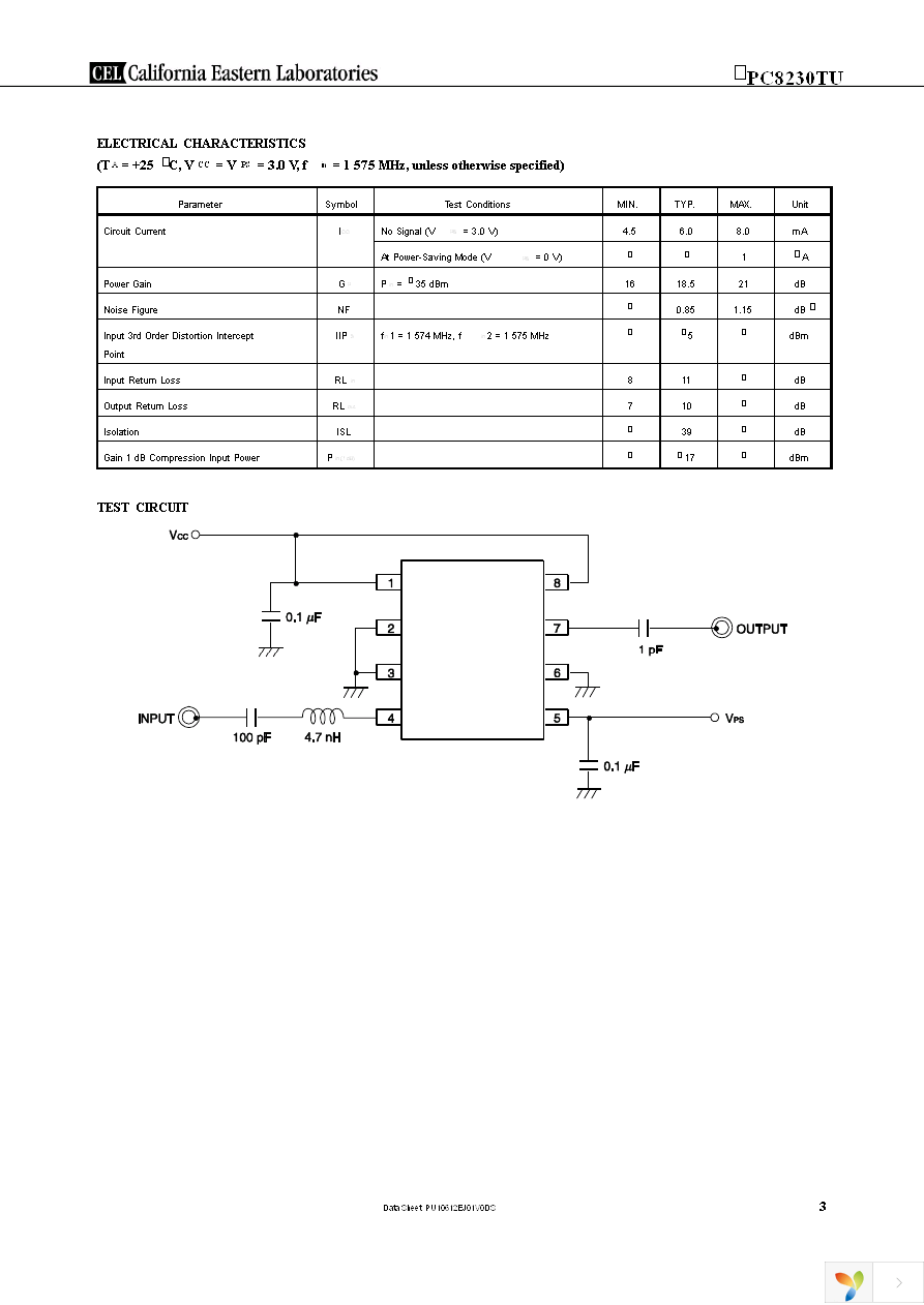 UPC8230TU-EVAL-A Page 3