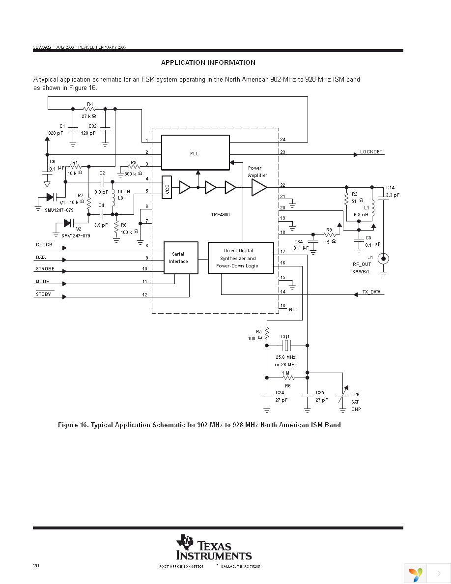 TRF4900EVM Page 20