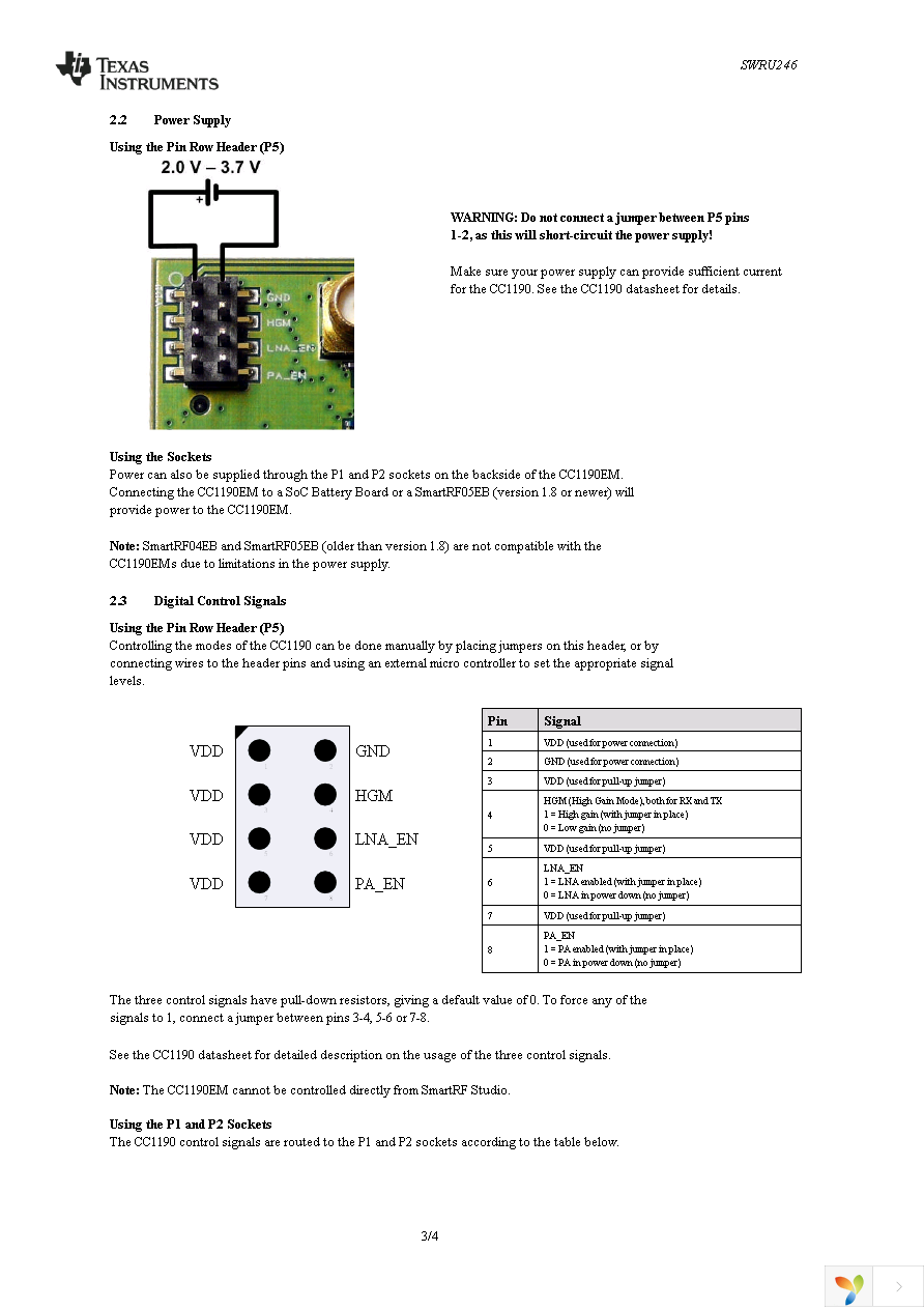 CC1190EMK-915 Page 3