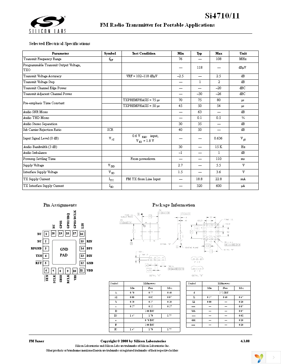 SI4710-A-EVB Page 2