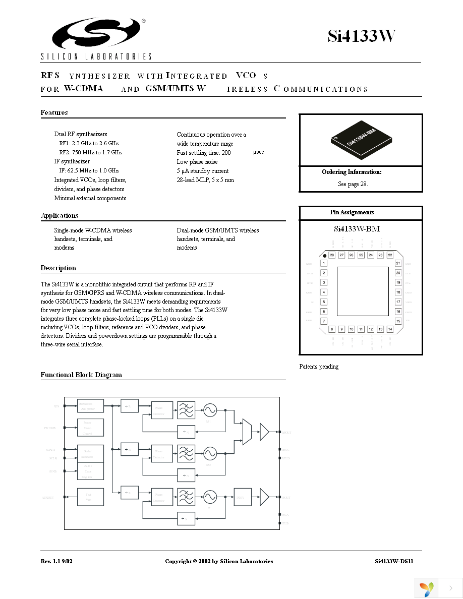 SI4133WM-EVB Page 1