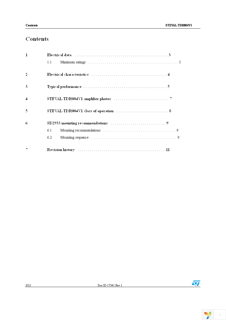 STEVAL-TDR004V1 Page 2