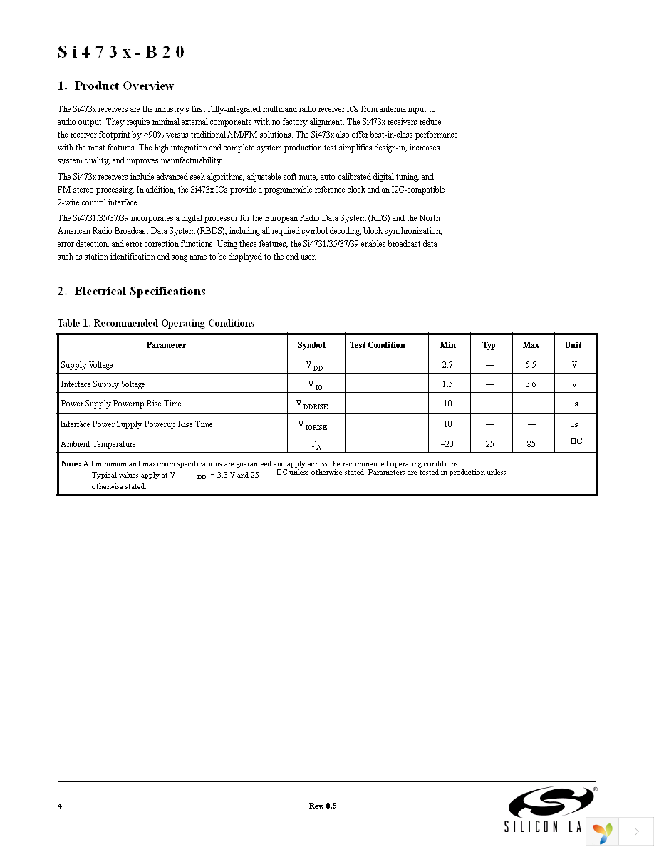 SI4731-B-EVB Page 4