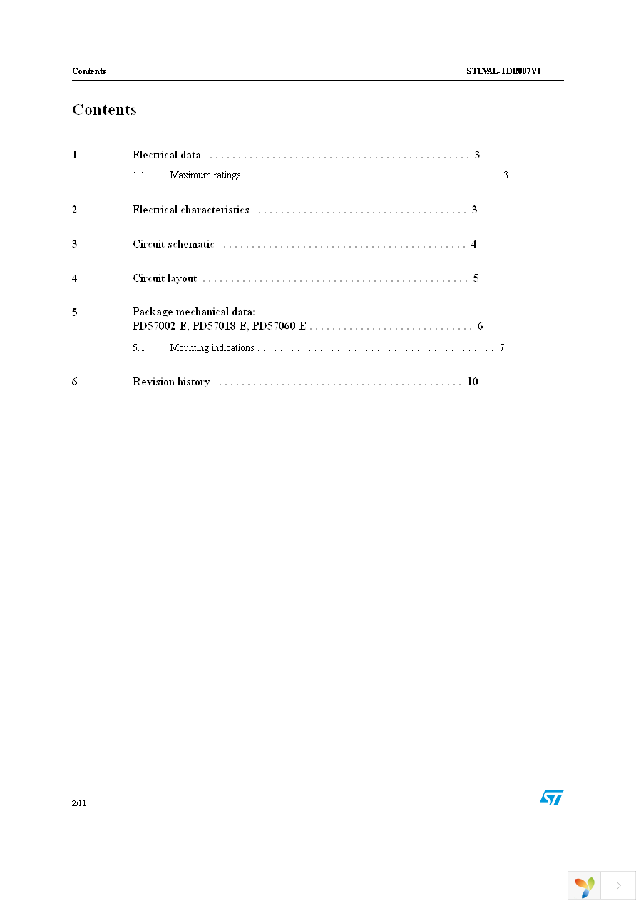 STEVAL-TDR007V1 Page 2