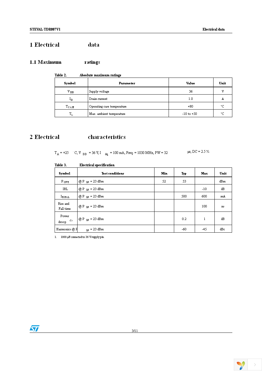 STEVAL-TDR007V1 Page 3