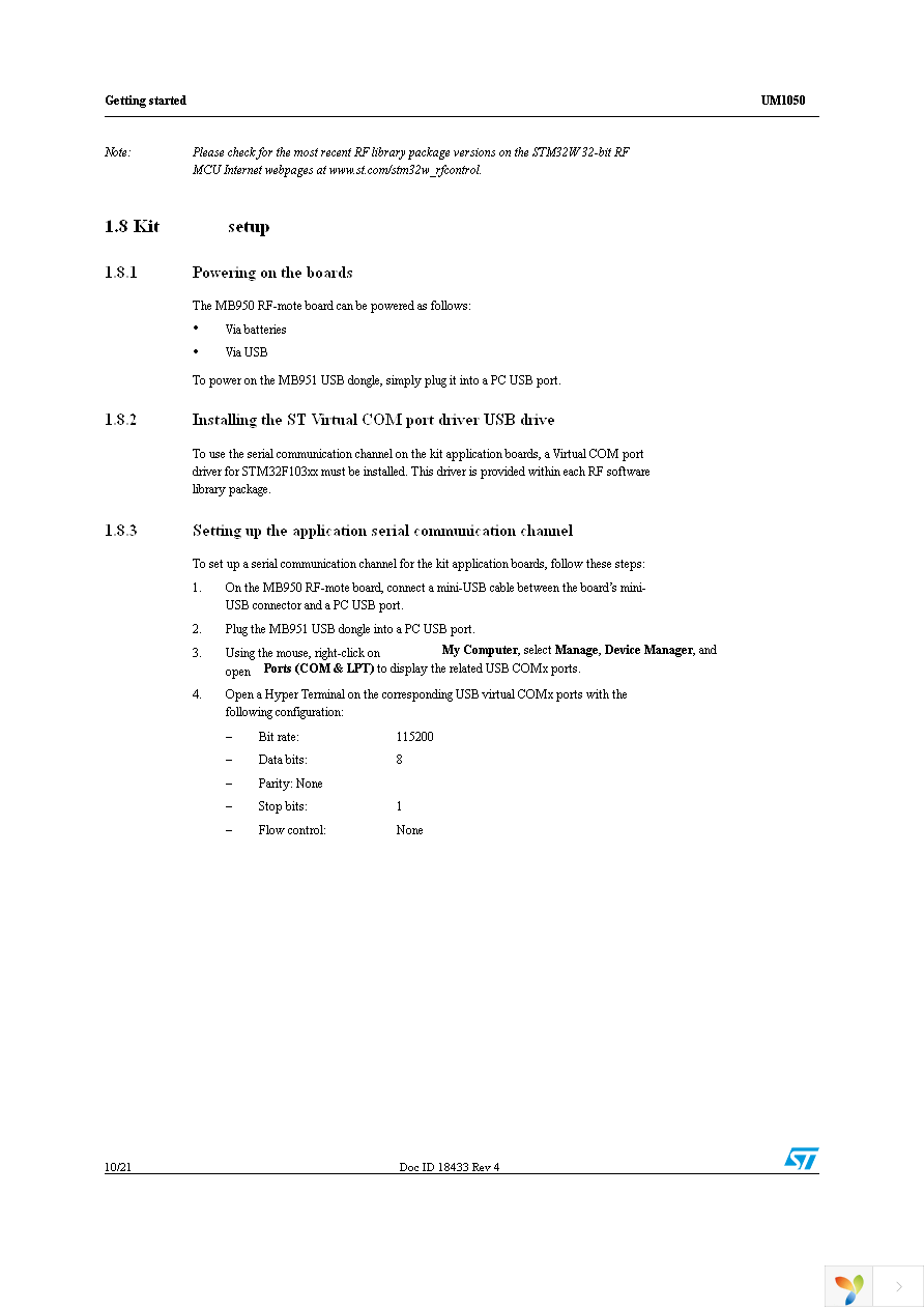 STM32W-RFCKIT Page 10