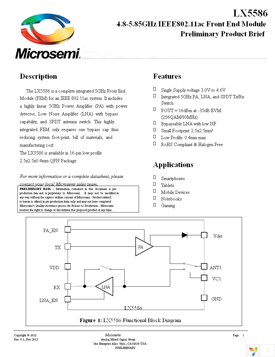 LX5586LL-TR Page 1