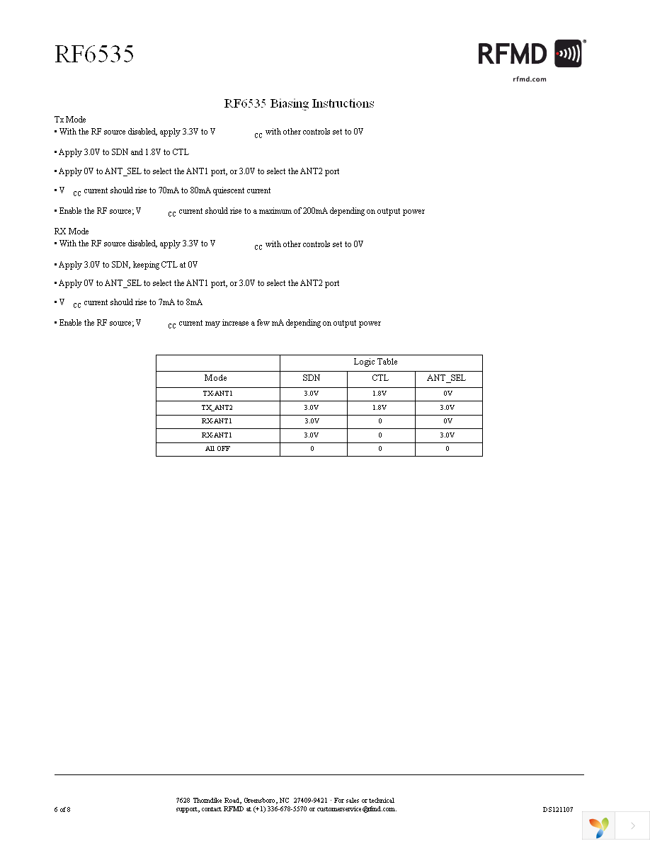 RF6535TR13 Page 6