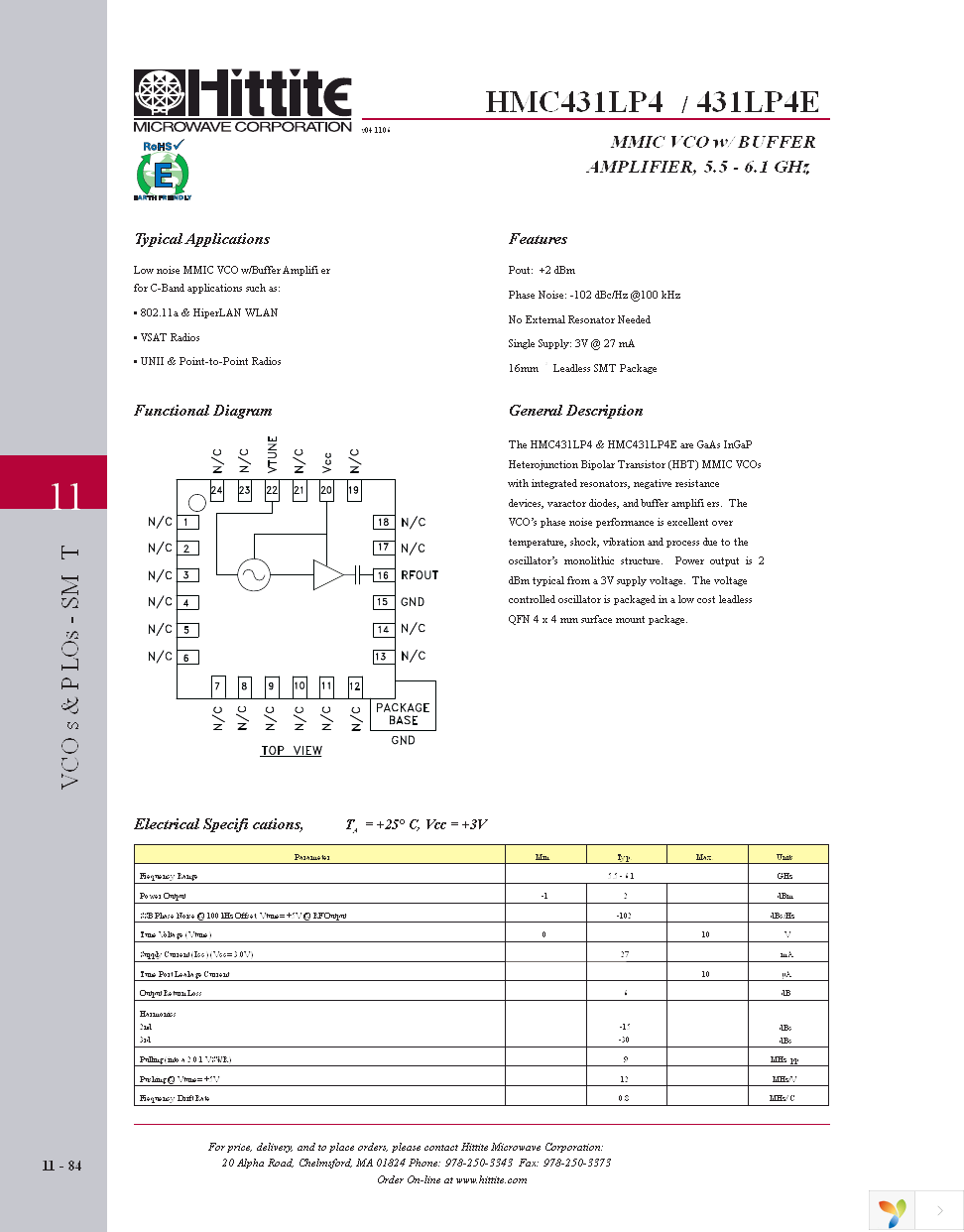 HMC431LP4E Page 3