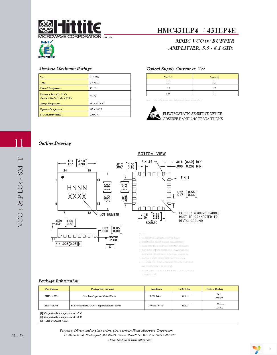 HMC431LP4E Page 5