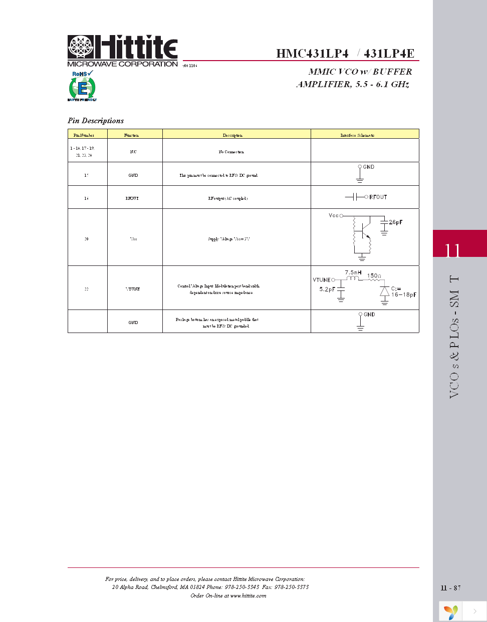 HMC431LP4E Page 6