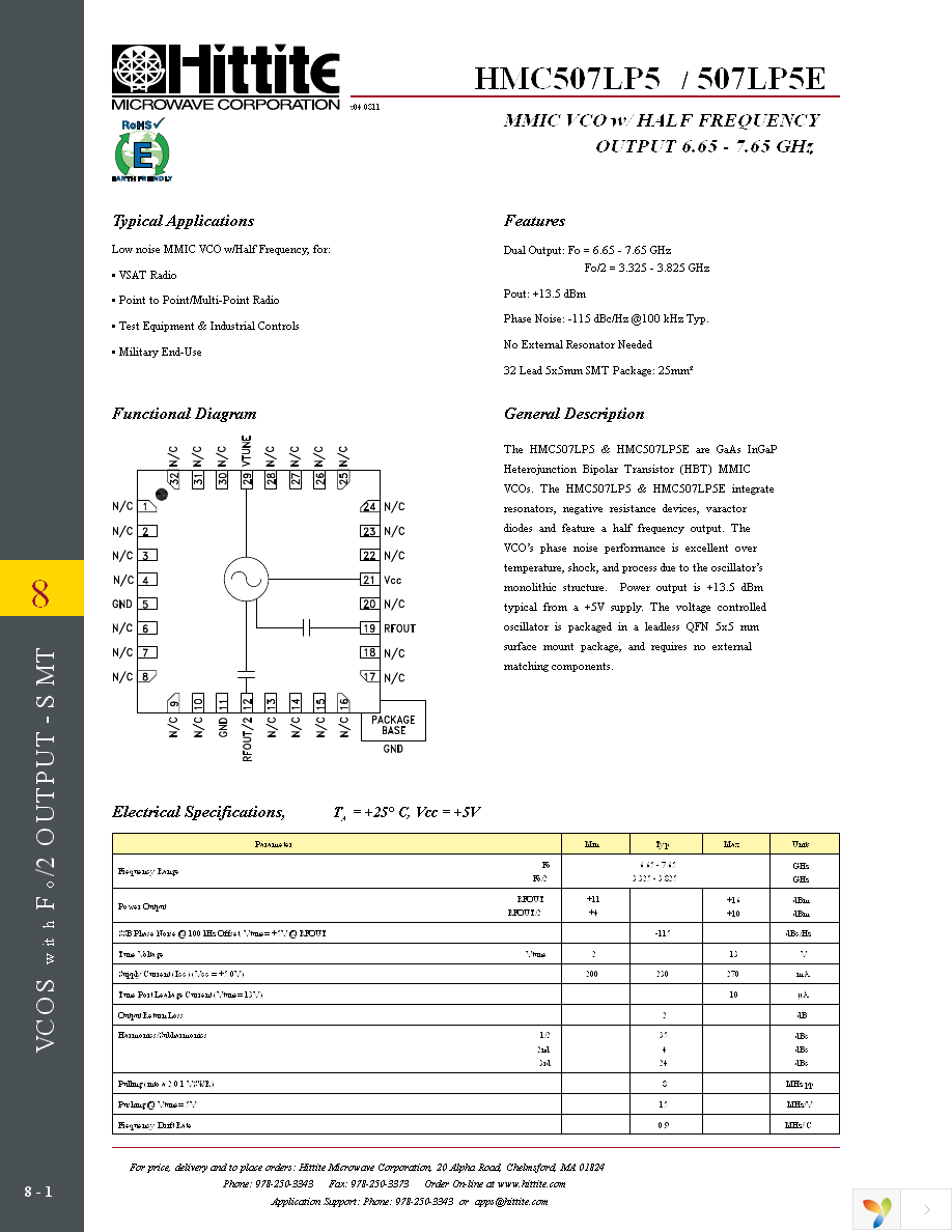 HMC507LP5E Page 3