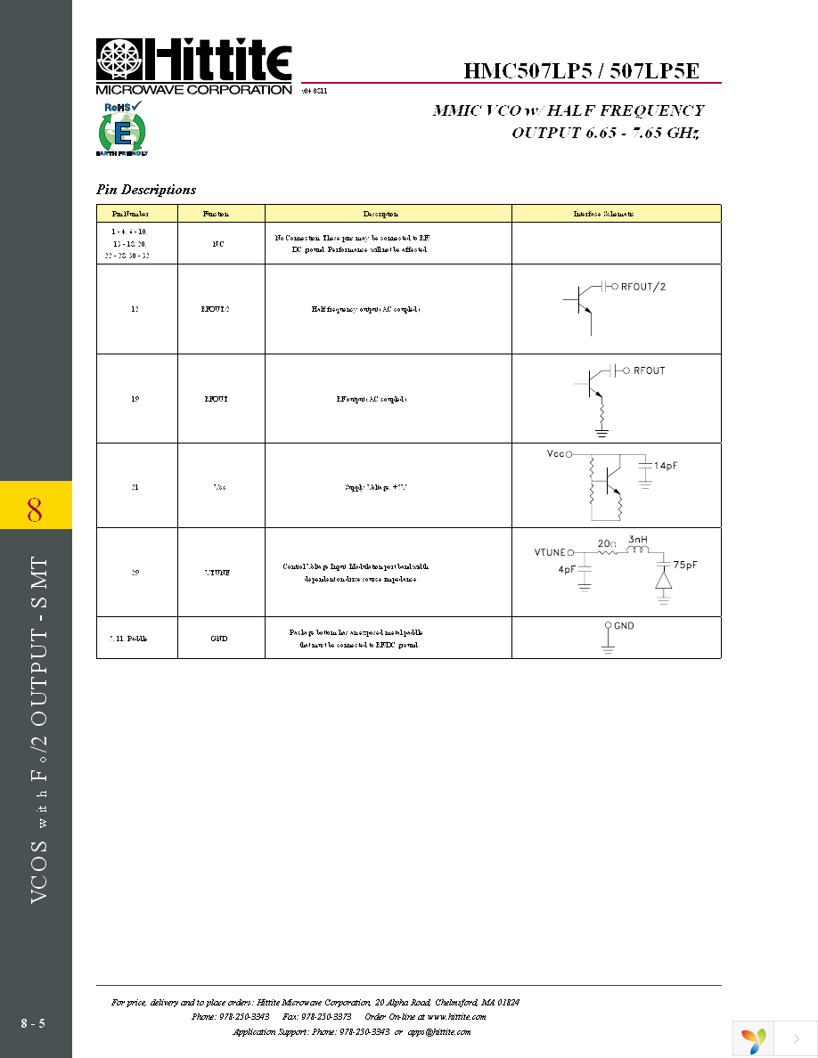 HMC507LP5E Page 7