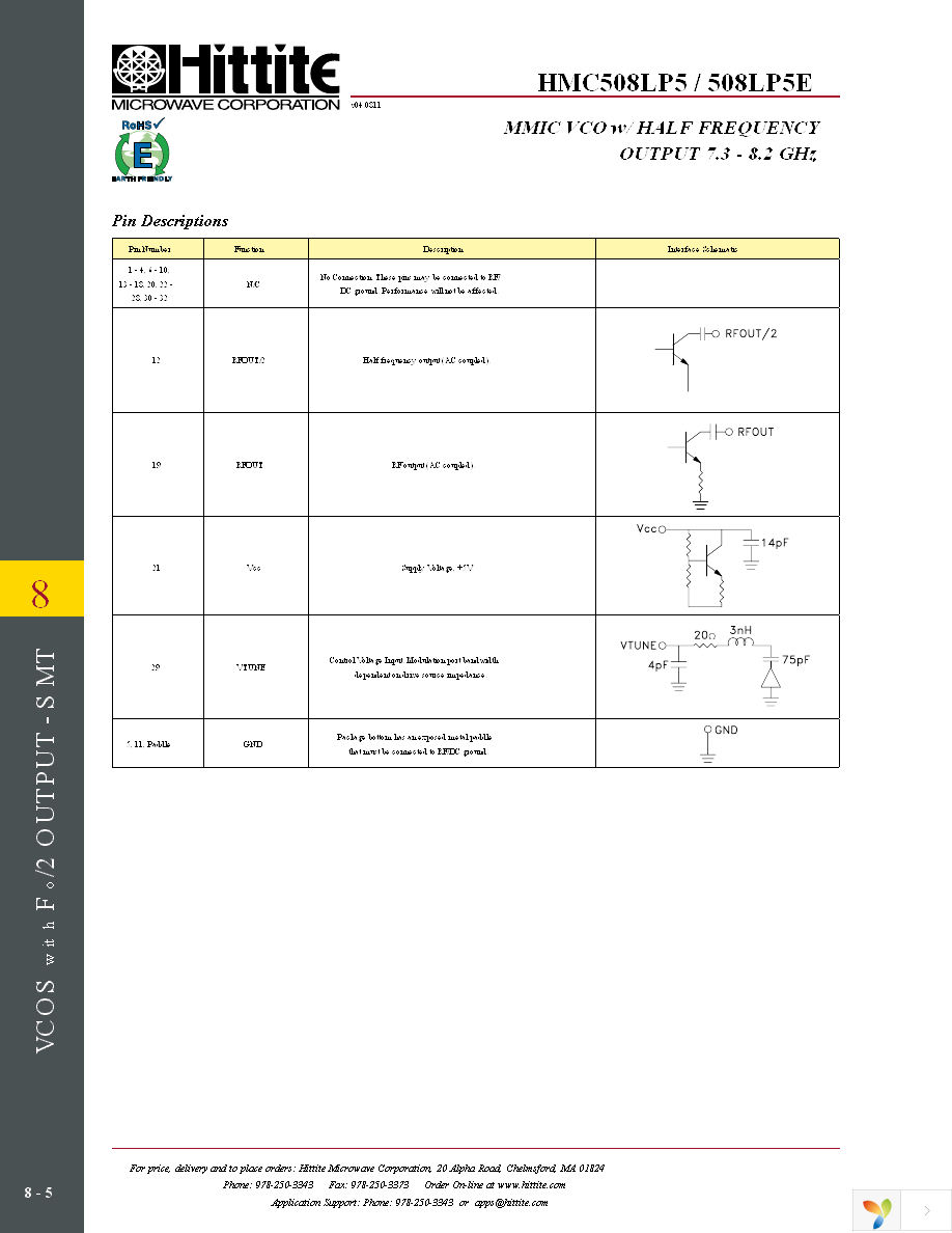 HMC508LP5E Page 7