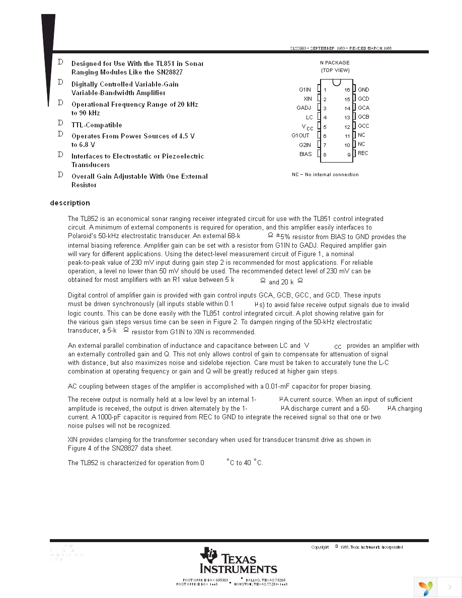 TL852CDR Page 1