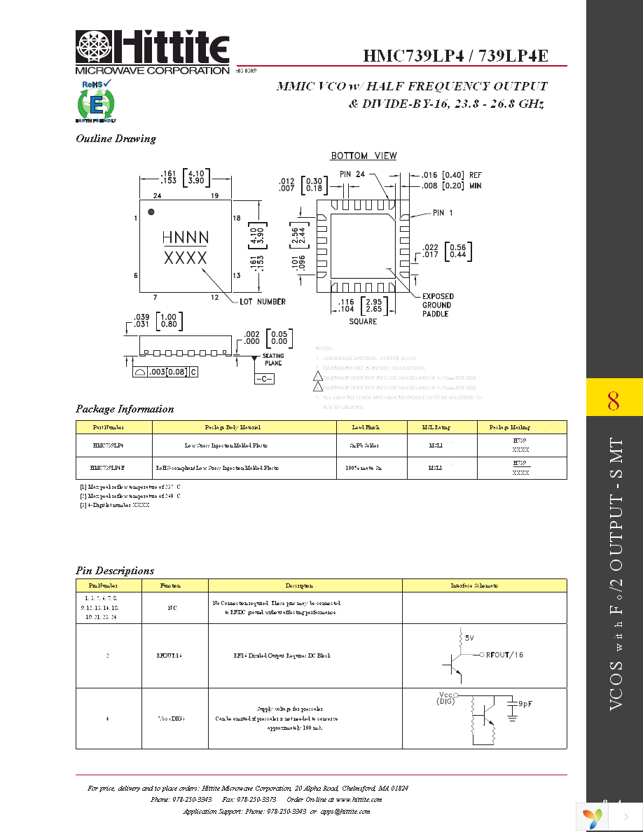 HMC739LP4E Page 6