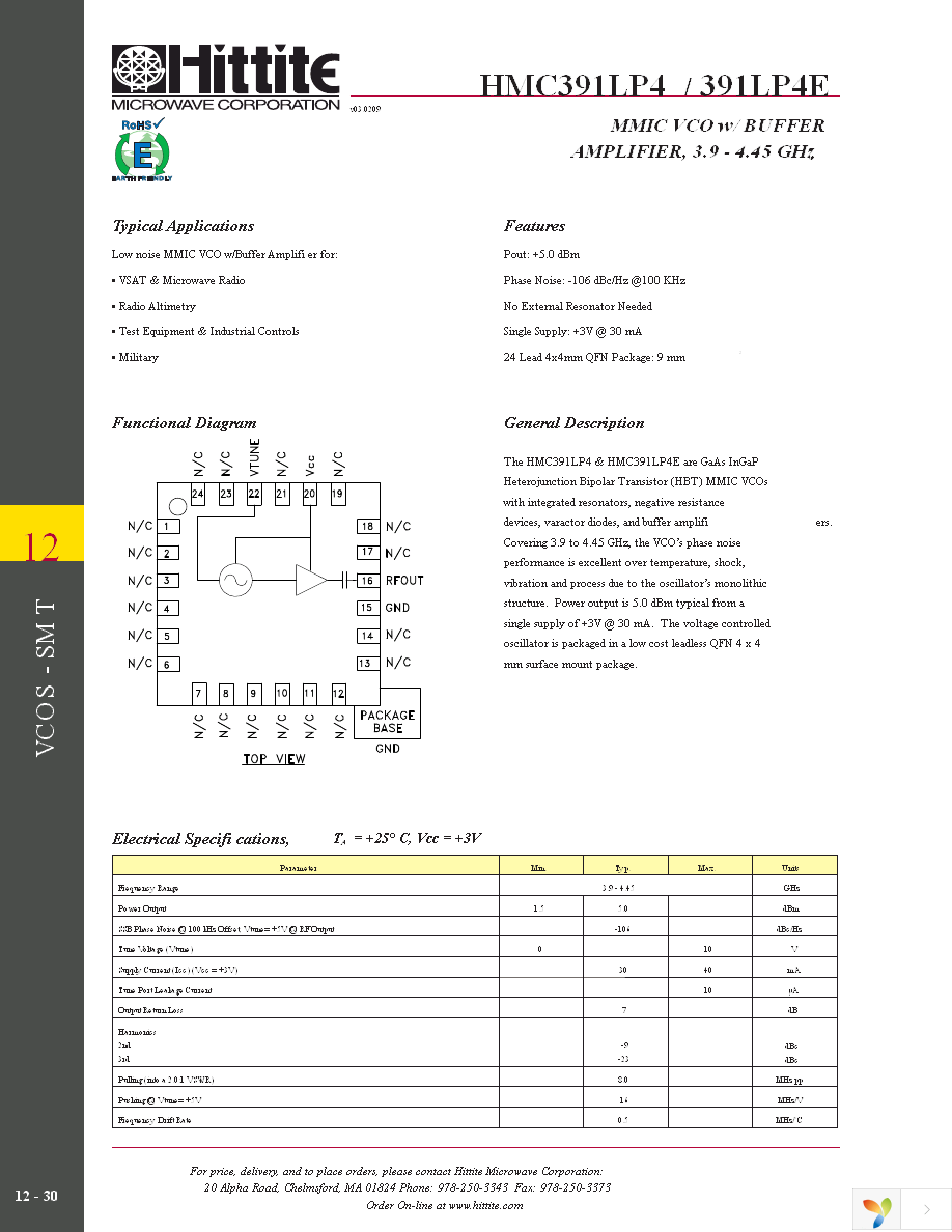 HMC391LP4E Page 3