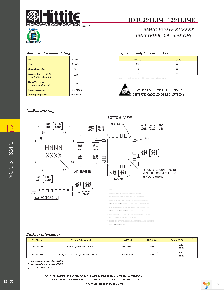 HMC391LP4E Page 5