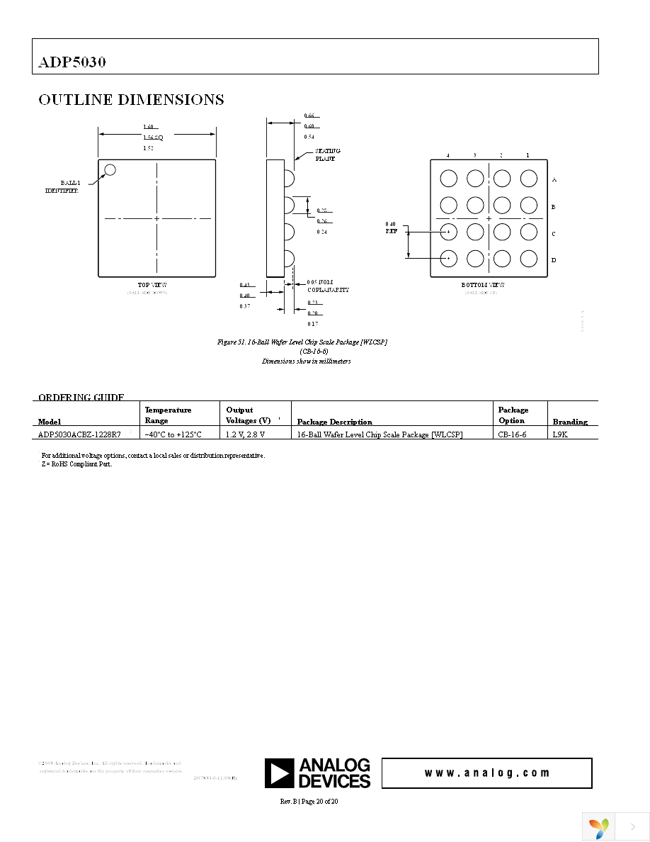 ADP5030ACBZ-1228R7 Page 20