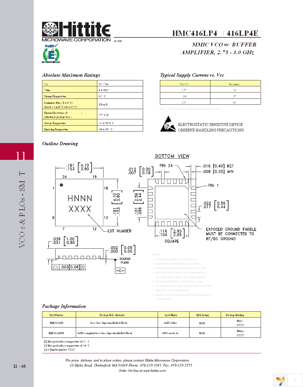 HMC416LP4E Page 5