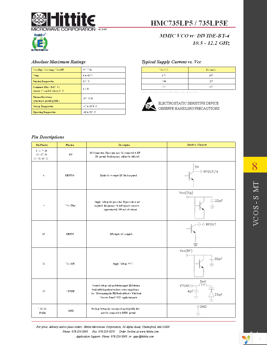 HMC735LP5E Page 6