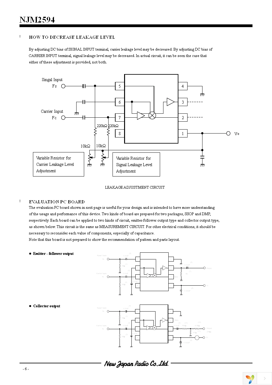 NJM2594V-TE1 Page 6