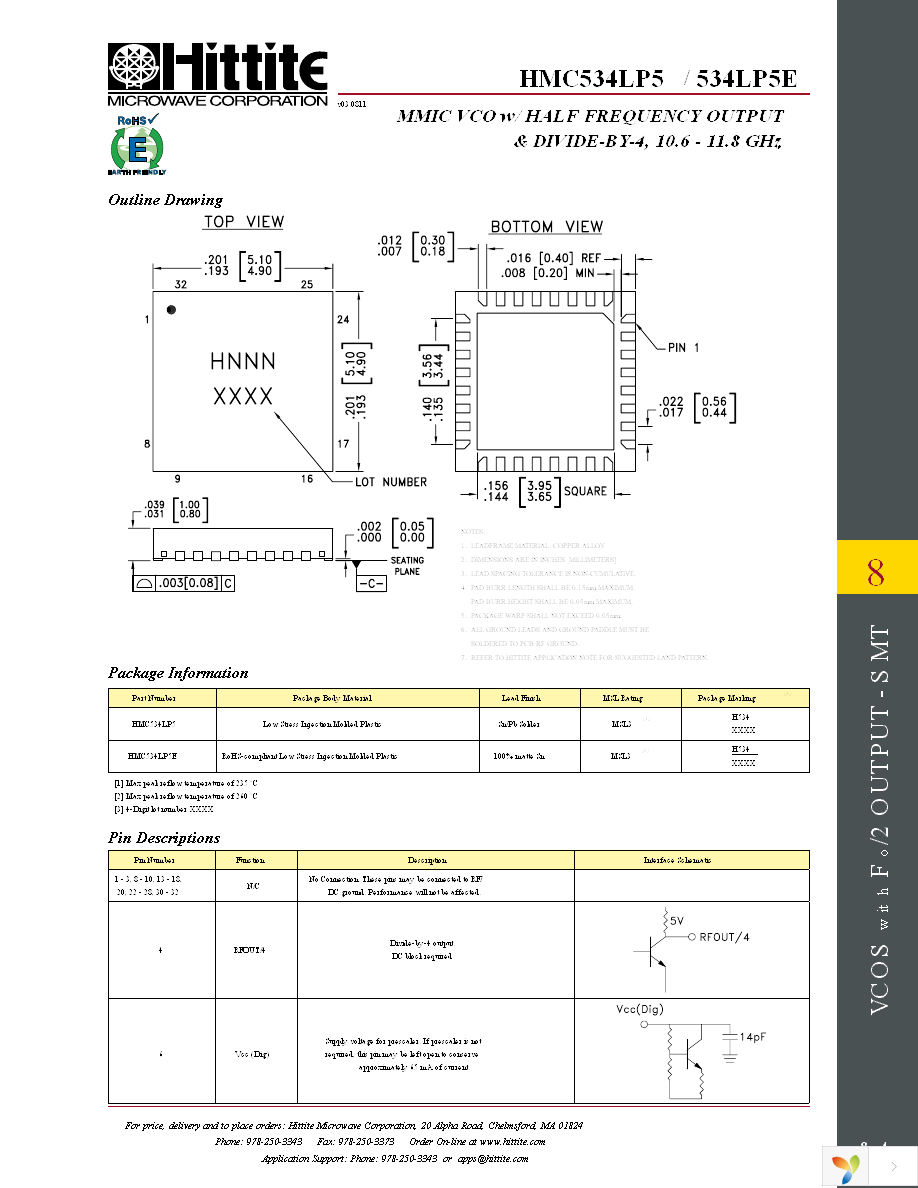 HMC534LP5E Page 6