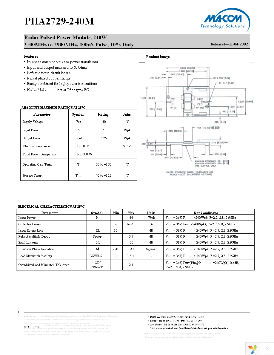 PHA2729-240M Page 1