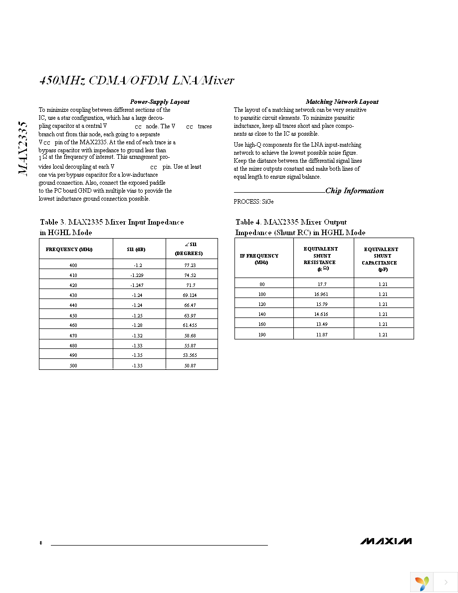 MAX2335ETI+T Page 8