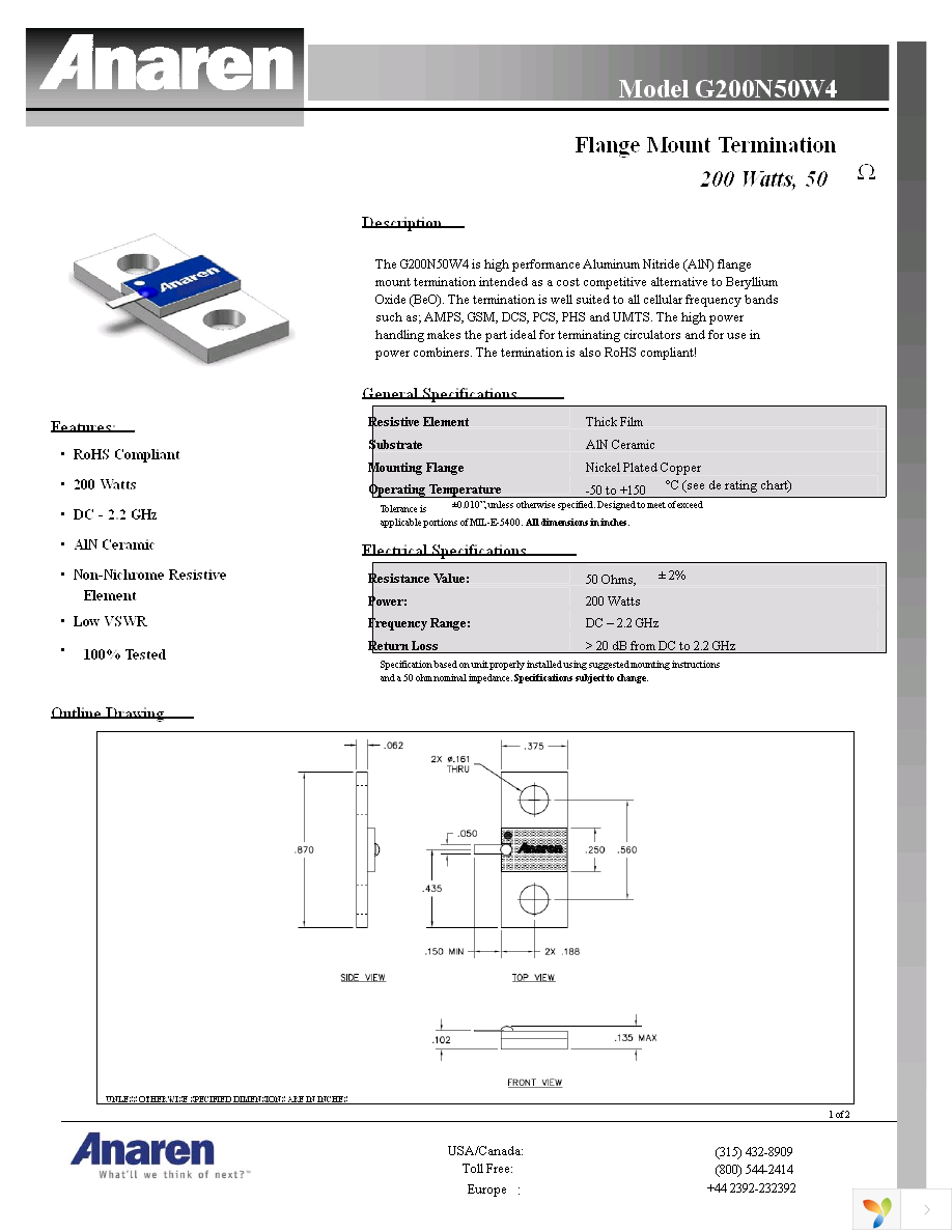 G200N50W4 Page 1