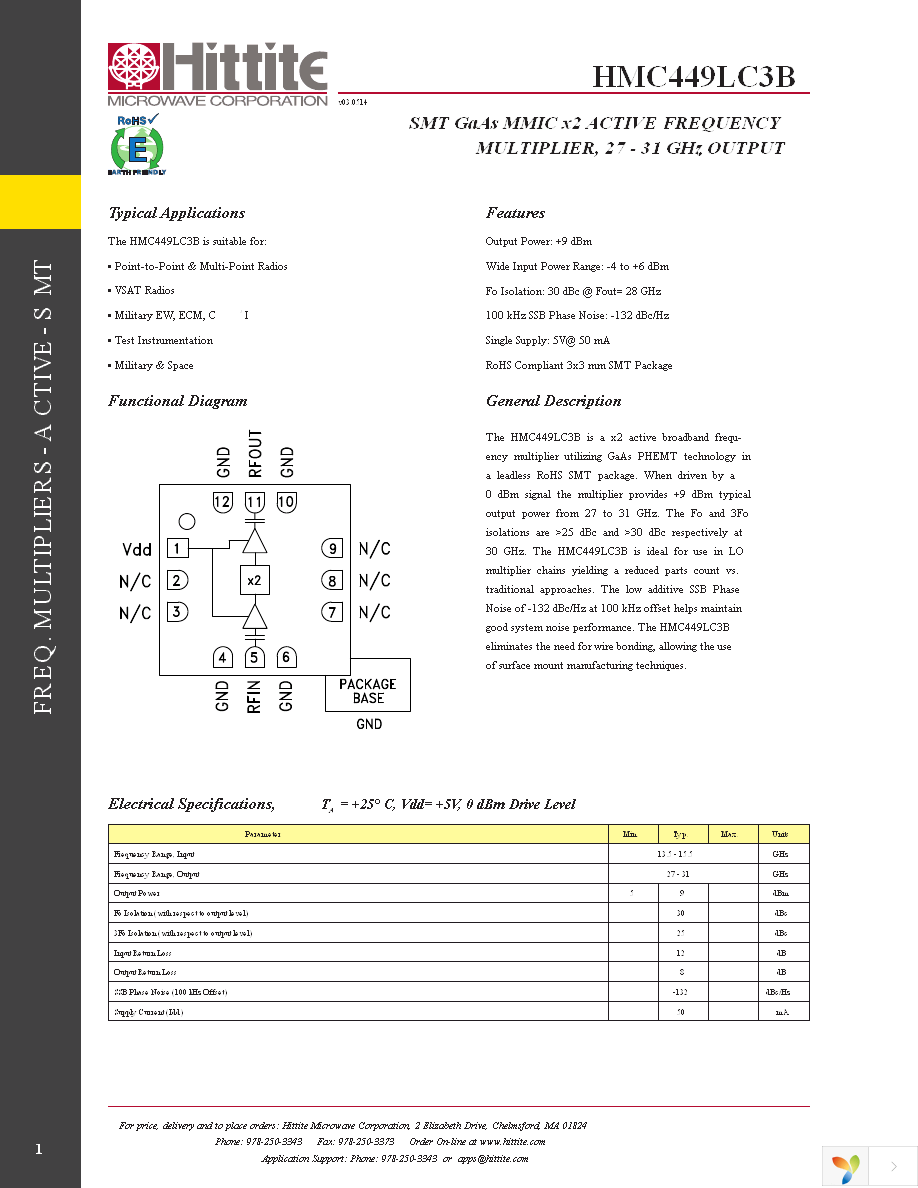 HMC449LC3B Page 3